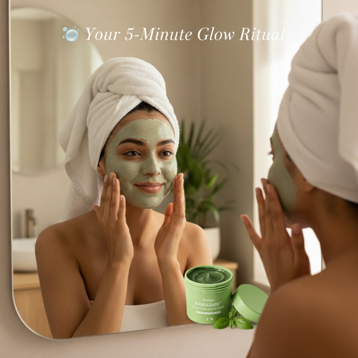 Revina BasilGlow™ Deep Clean Bubble Mask