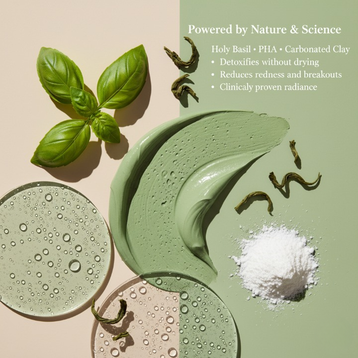 Revina BasilGlow™ Deep Clean Bubble Mask